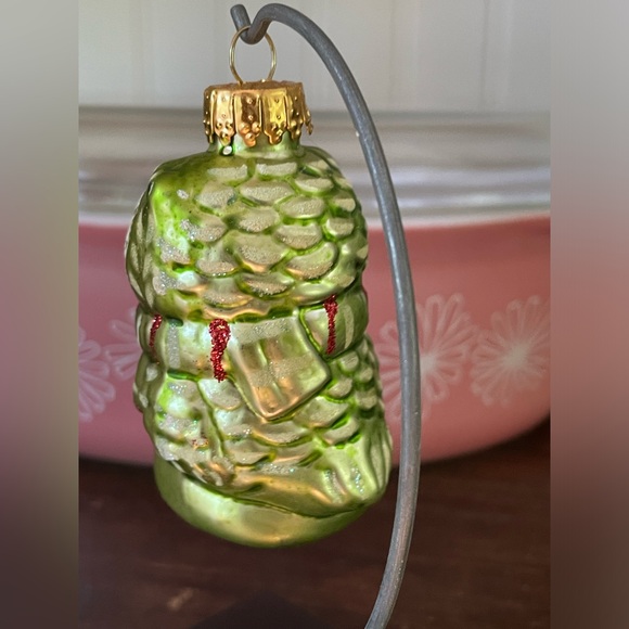 SOLD Green Glass Owl Christmas Ornament🎄🦉 - Picture 5 of 7